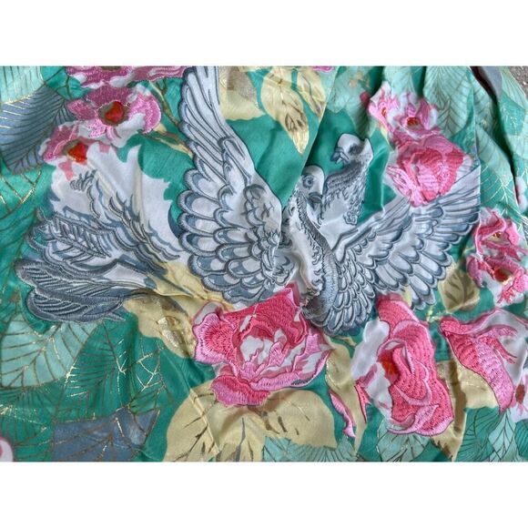 MANOUSH EMBROIDERED FLORAL & BIRD SKIRT SIZE 34 French, Size 2 USA - Picture 3 of 5